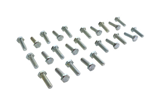 V-Twin Hex Cap Bolts Zinc 1/4 inch x 7/8 inch - 37-0630