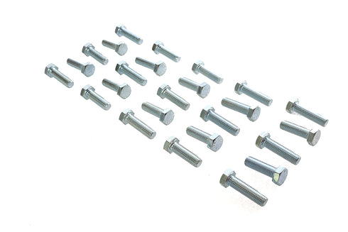 V-Twin Hex Cap Bolts Zinc 5/16 inch X 1 inch - 37-0640