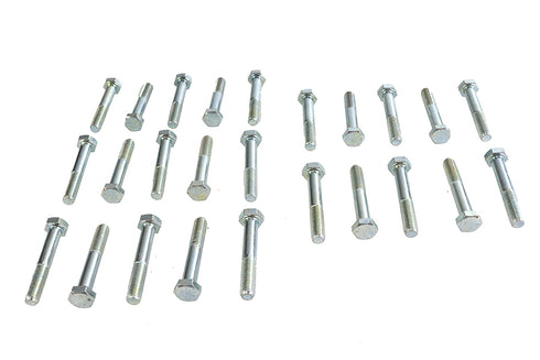 V-Twin Hex Cap Bolts Zinc 5/16 inch X 2 inch - 37-0644