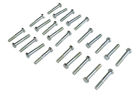V-Twin Hex Cap Bolts Zinc 5/16 inch X 2 inch - 37-0644