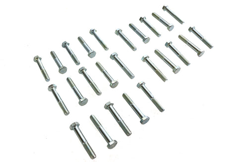 V-Twin Hex Cap Bolts Zinc 5/16 inch X 2 inch - 37-0644