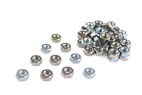 V-Twin Zinc Hex Nuts 1/4 inch-20 Standard - 37-0657