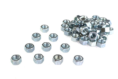 V-Twin Zinc Hex Nuts 3/8 inch-24 Standard - 37-0662