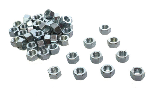V-Twin Zinc Hex Nuts 3/8 inch-24 Standard - 37-0662