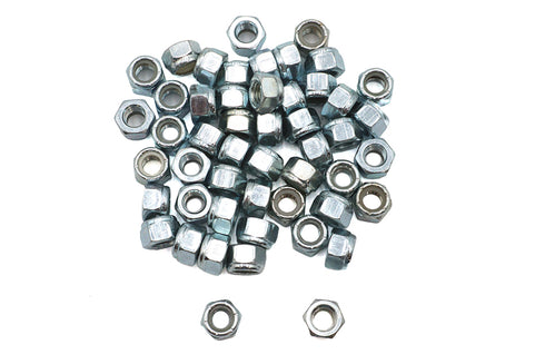 V-Twin Zinc Hex Nuts 5/16 inch-24 Nyloc - 37-0669