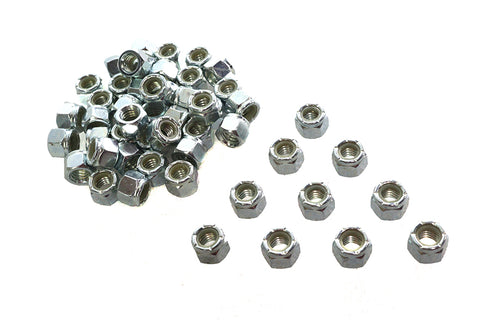 V-Twin Zinc Hex Nuts 3/8 inch-16 Nyloc - 37-0670