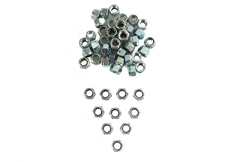 V-Twin Zinc Hex Nuts 7/16 inch-20 Nyloc - 37-0673