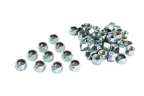 V-Twin Zinc Hex Nuts 7/16 inch-20 Nyloc - 37-0673