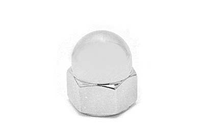 Colony Chrome Acorn Nuts Fine 1/4 inch-28 Thread - 37-0701