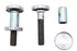 V-Twin Wyatt Gatling Riser Bolt Kit Allen Type Chrome - 37-0878
