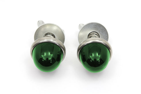 V-Twin License Plate Reflector Set Green - 37-0935