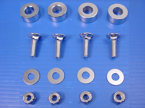 V-Twin Exhaust Bolt and Spacer Kit Chrome - 37-0977