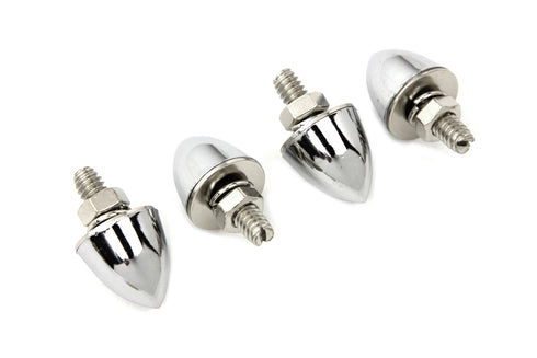 V-Twin License Plate Frame Chrome Krommet Set - 37-1100