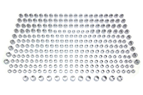 V-Twin Wyatt Gatling Chrome Cap Assortment - 37-1505