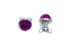 V-Twin Purple Reflector Set - 37-2105