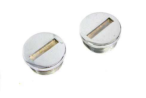 V-Twin Chrome Primary Cover Cap Set - 37-7377