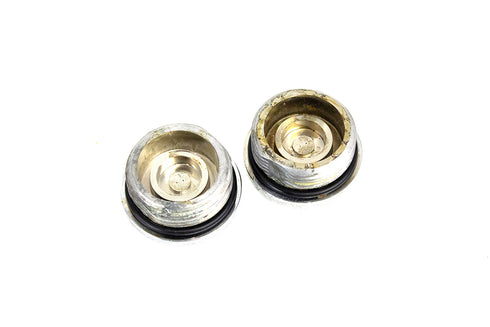 V-Twin Chrome Primary Cover Cap Set - 37-7377