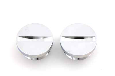 V-Twin Primary Cover Cap Set Chrome - 37-7784