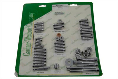 Gardner-Westcott Engine Dress Up Screw Kit Allen Chrome - 37-8085