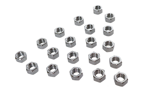 V-Twin Chrome Hex Nuts 1/2 inch-20 - 37-8116T