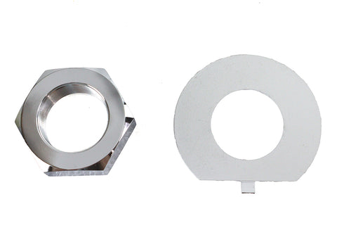V-Twin Fork Stem Chrome Nut and Lock Washer Kit - 37-8138