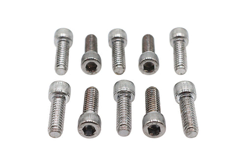 Colony Allen Socket Cap Bolt Knurled Chrome 1/4 inch X 3/4 inch - 37-8301