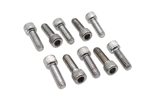 Colony Allen Socket Cap Bolt Knurled Chrome 1/4 inch X 3/4 inch - 37-8301