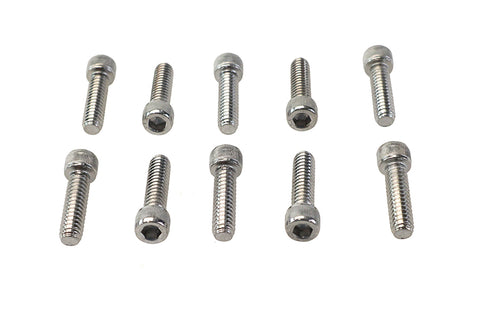Colony Allen Socket Cap Bolt Knurled Chrome 1/4 inch X 7/8 inch - 37-8302