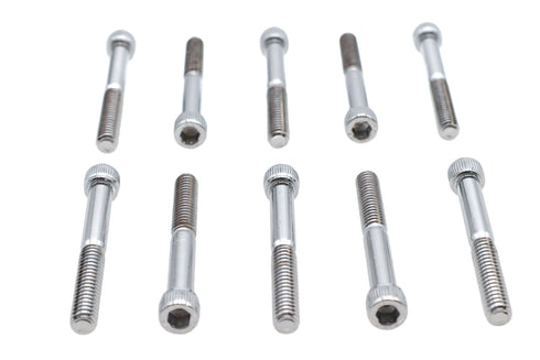 Colony Allen Socket Cap Bolt Knurled Chrome 1/4 inch X 2 inch - 37-8307