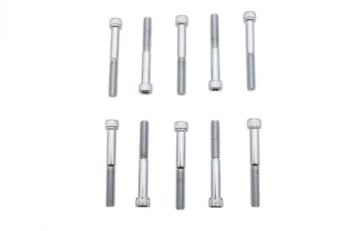 Colony Allen Socket Cap Bolt Knurled Chrome 1/4 inch X 2 inch - 37-8307