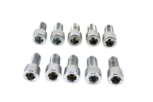 Colony Allen Socket Cap Bolt Knurled Chrome 3/8 inch-24 X 3/4 inch - 37-8340