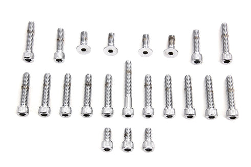 Gardner-Westcott Cam and Primary Cover Dress Up Chrome Screw Kit - 37-8505