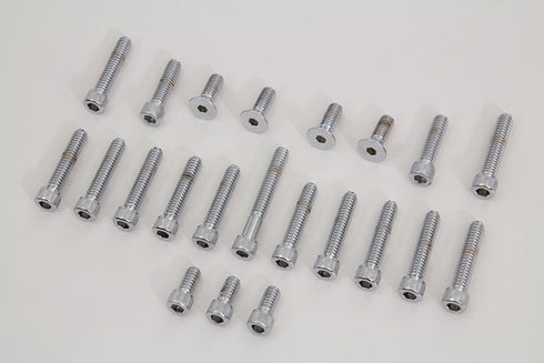 Gardner-Westcott Cam and Primary Cover Dress Up Chrome Screw Kit - 37-8505