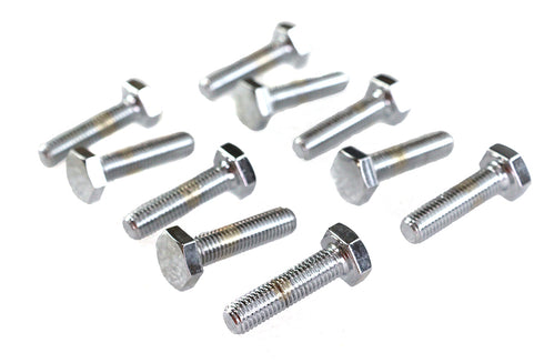 Colony Hex Cap Bolts Chrome 1/4 inch-28 X 1 inch - 37-8576
