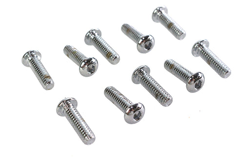 Colony Allen Button Head Screws Chrome 1/4 inch X 7/8 inch - 37-8703