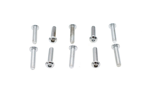 Colony Allen Button Head Screws Chrome 1/4 inch X 1-1/2 inch - 37-8706