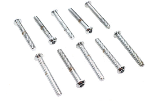 Colony Allen Button Head Screws Chrome 1/4 inch X 2 inch - 37-8708