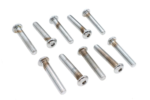 Colony Allen Button Head Screws Chrome 5/16 inch X 1-3/4 inch - 37-8717