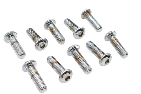 Colony Allen Button Head Screws Chrome 3/8 inch X 1-1/4 inch - 37-8721