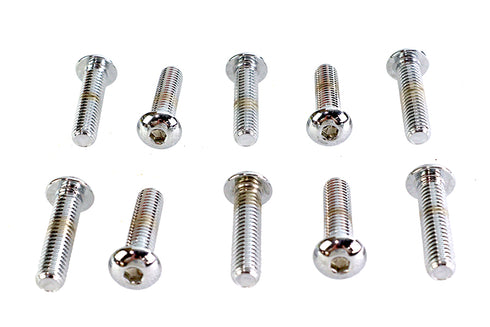 Colony Allen Button Head Screws Chrome 3/8 inch X 1-1/2 inch - 37-8722