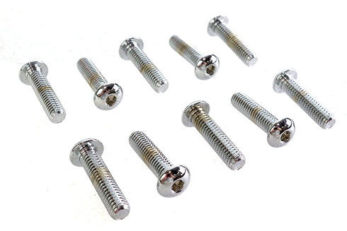 Colony Allen Button Head Screws Chrome 3/8 inch X 1-1/2 inch - 37-8722