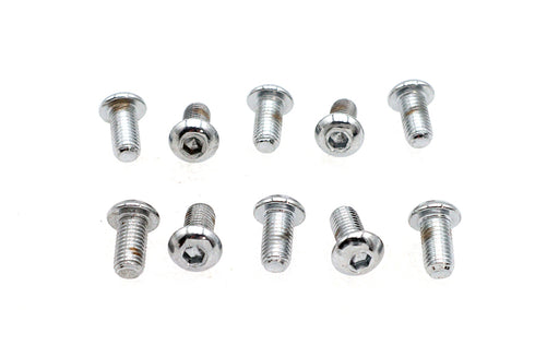 Colony Allen Button Head Screws Chrome 1/4 inch X 1/2 inch - 37-8725