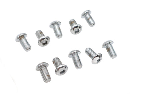 Colony Allen Button Head Screws Chrome 1/4 inch X 1/2 inch - 37-8725