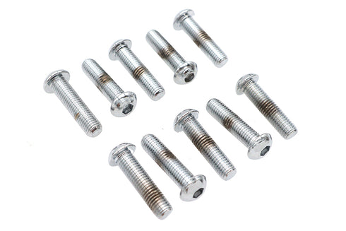 Colony Allen Button Head Screws Chrome 1/4 inch X 1 inch - 37-8729
