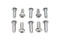 Colony Allen Button Head Screws Chrome 5/16 inch X 1 inch - 37-8734