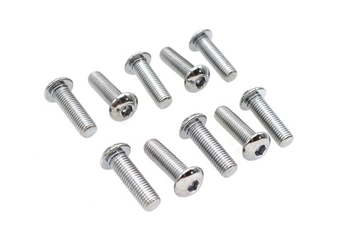 Colony Allen Button Head Screws Chrome 5/16 inch X 1 inch - 37-8734