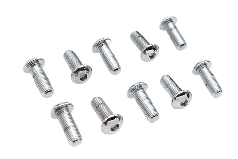 Colony Allen Button Head Screws Chrome 3/8 inch X 1 inch - 37-8740