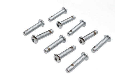 Colony Allen Button Head Screws Chrome 3/8 inch X 1-3/4 inch - 37-8743