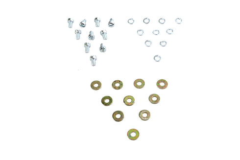 V-Twin Ignition Points Plate Mount Screw Set Zinc - 37-8809