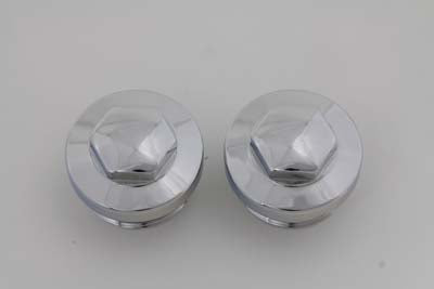 V-Twin Primary Cover Cap Set Chrome - 37-8989
